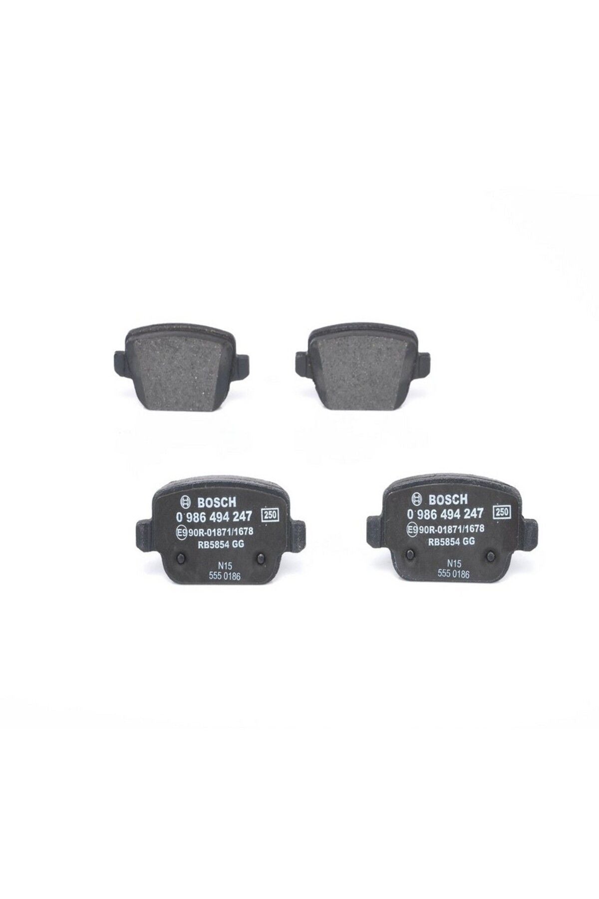 Diskli fren balatası seti; arka FORD Mondeo 2.0 Flexifuel 2/2008 - 12/2014 107 kW BE7