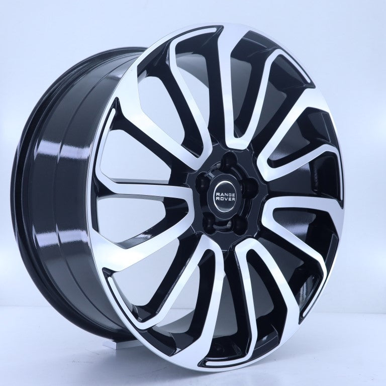 R1 Wheels 22 inç 5*120 ET45 Siyah Jant Takımı (J-325)