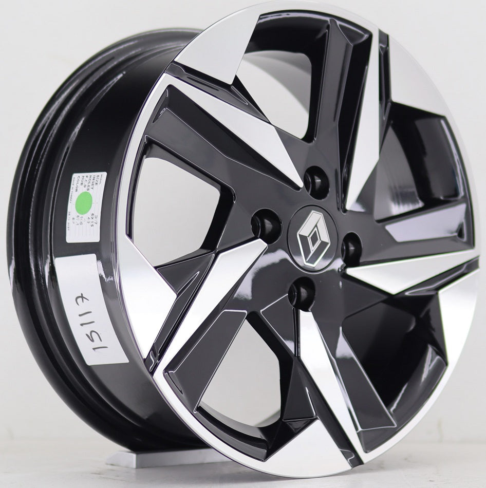 R1 Wheels 16 inç 5*114.3 ET40 Siyah Jant Takımı (J-345)