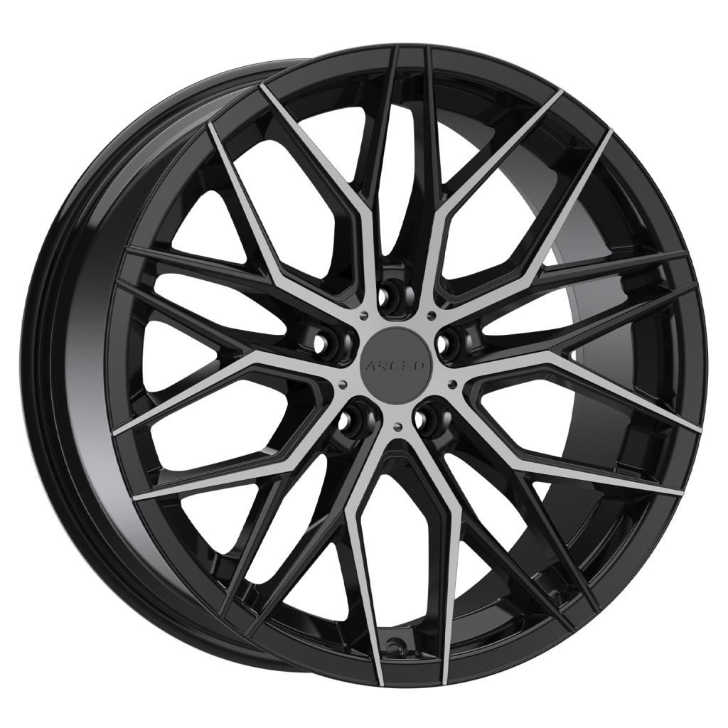ARC-17141-12 7.5x17" 5x105 ET35 73.1 Black Diamond Valencia Jant (4 Adet)