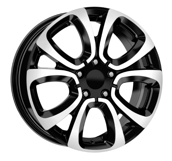 R1 Wheels 16 inç 5*98 ET39 Parlak Siyah Jant Takımı (J-290)
