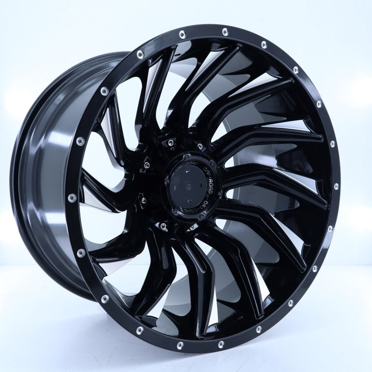 R1 Wheels 20 inç 6*139.7 ET44 Mat Siyah Jant Takımı (J-203)
