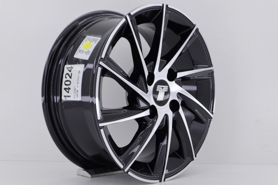 R1 Wheels 14 inç 4*100 ET35 Siyah Jant Takımı (J-261)