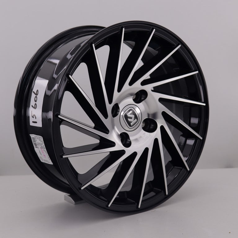 R1 Wheels 15 inç 4*100 ET34 Parlak Siyah Jant Takımı (J-291)