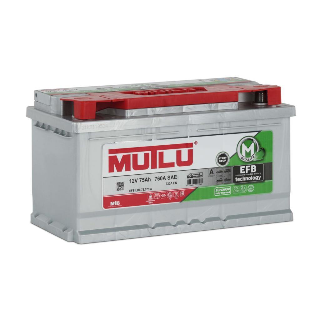 Mutlu 12 Volt 75 Amper EFB Start Stop Akü Üretim Yılı: 2025