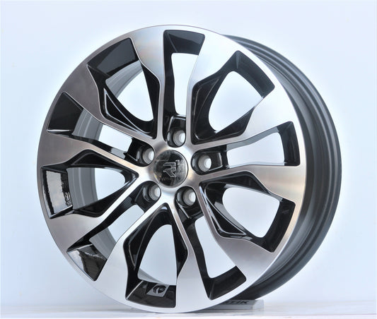 R1 Wheels 16 inç 5*120 ET35 Siyah Jant Takımı (J-280)