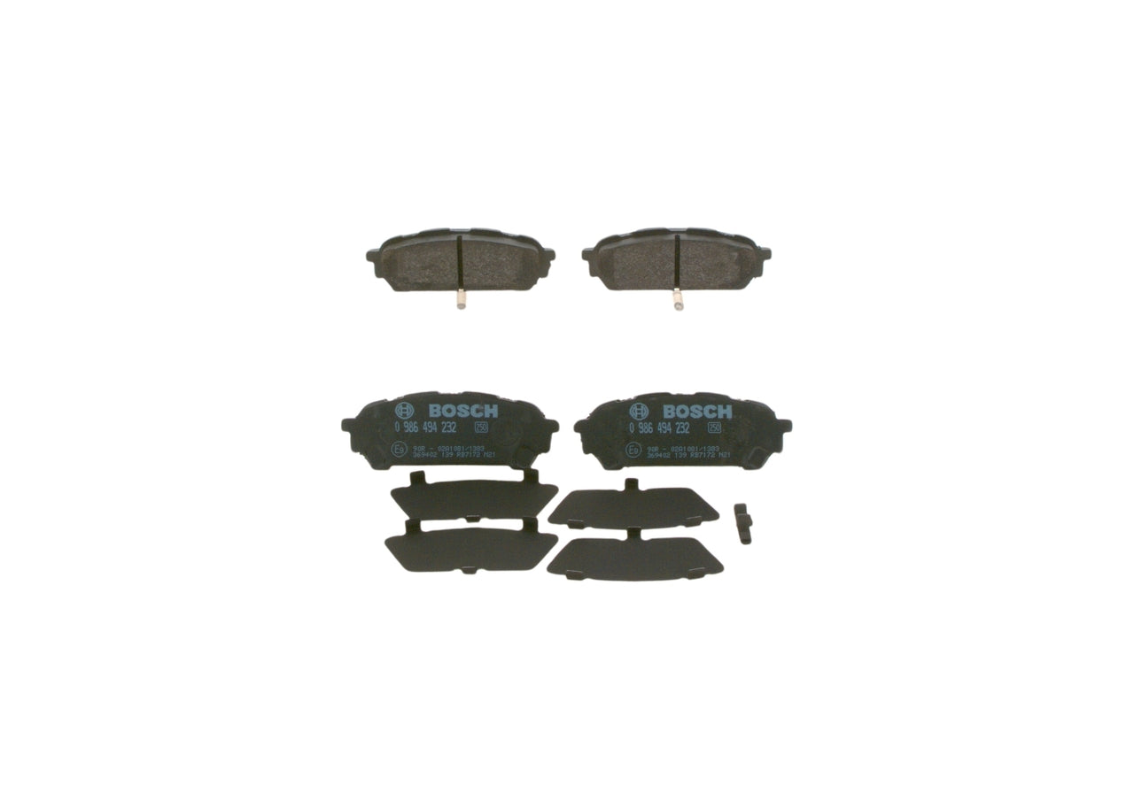 Subaru Impreza 2.0i 4wd sedan 10/2000 - 6/2007 92 kW Diskli fren balatası seti; arka