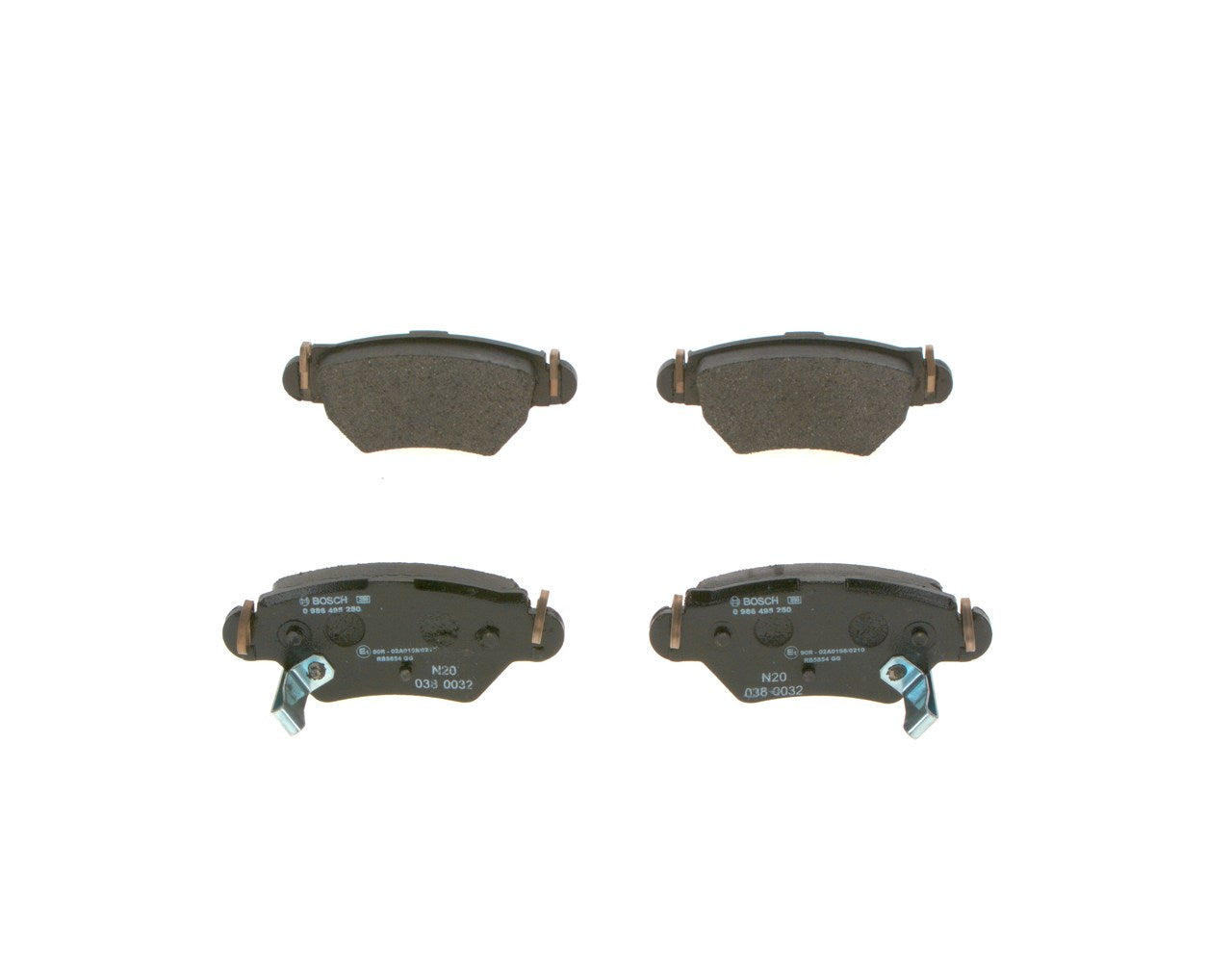 Opel Astra 1.8i 1/2003 - 12/2005 92 kW Diskli fren balatası seti; arka