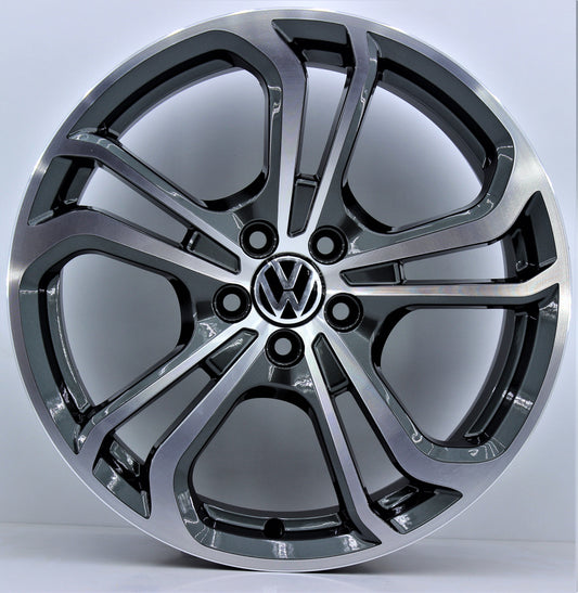 R1 Wheels 17 inç 5*100 ET40 Füme Jant Takımı (J-188)