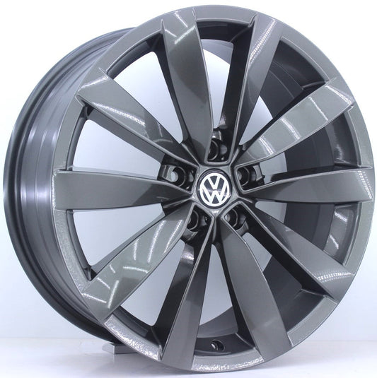 R1 Wheels 19 inç 5*112 ET41 Füme Jant Takımı (J-350)