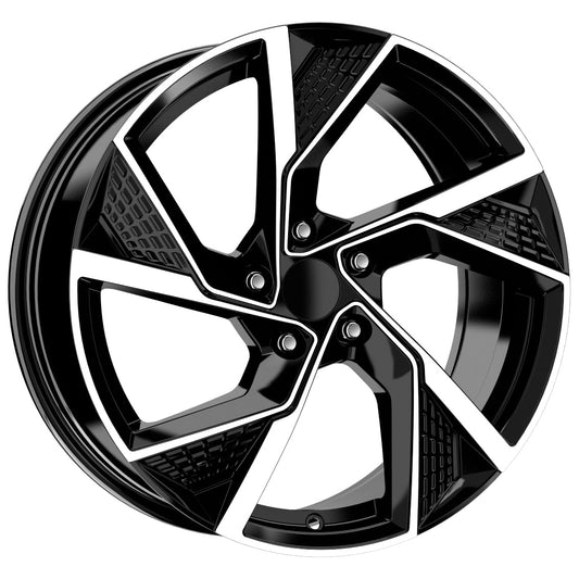 R1 Wheels 19 inç 5*112 ET35 Parlak Siyah Jant Takımı (J-386)