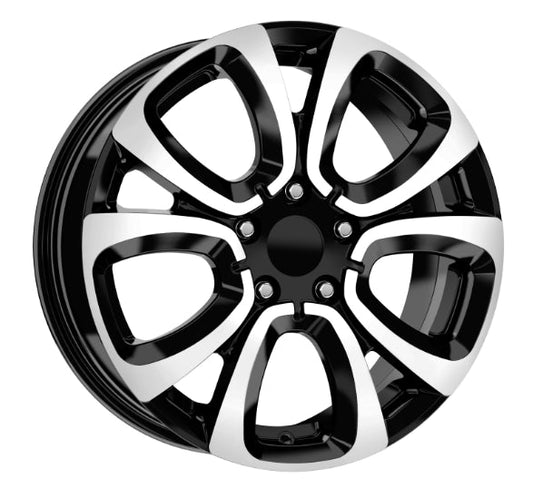 R1 Wheels 16 inç 5*98 ET39 Parlak Siyah Jant Takımı (J-290)