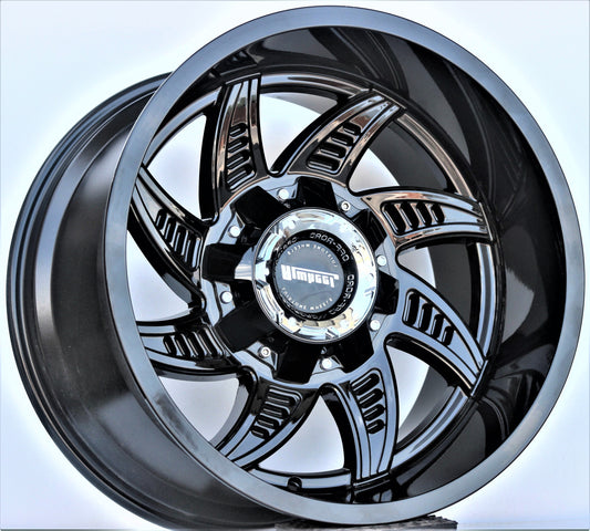 R1 Wheels 20 inç 6*139.7 ET45 Siyah Jant Takımı (J-204)