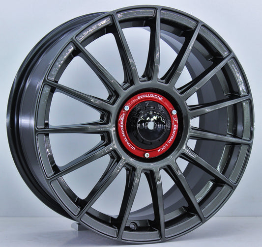 R1 Wheels 16 inç 5*114.3 ET35 Füme Jant Takımı (J-183)