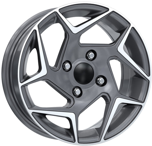 R1 Wheels 14 inç 4*100 ET35 Füme Jant Takımı (J-309)