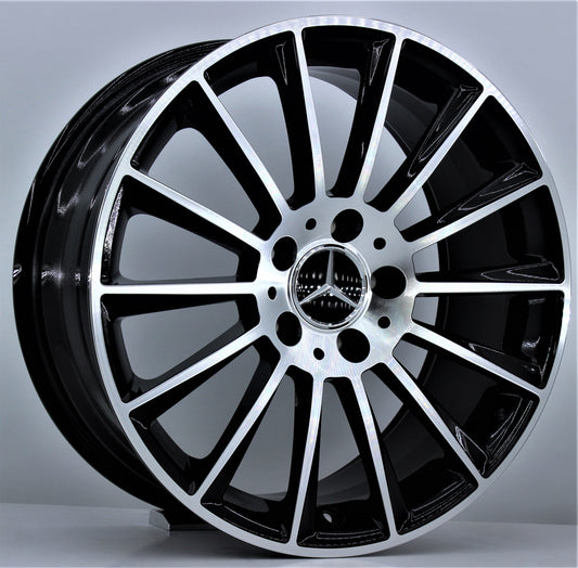 R1 Wheels 19 inç 5*112 ET38 Siyah Jant Takımı (J-310)