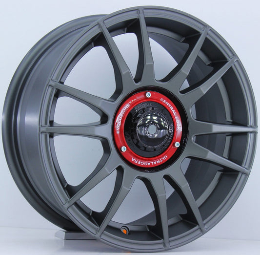 R1 Wheels 15 inç 4*100 ET35 Mat Füme Jant Takımı (J-311)